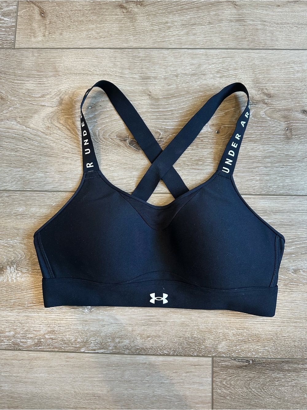 Under Armour Black Cross-Back Performance Sports Bra